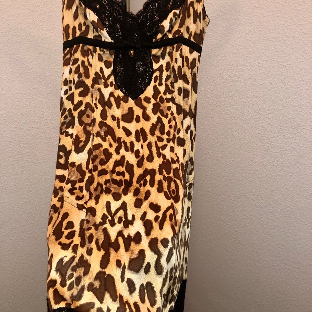 Marciano leopard satin dress size XS